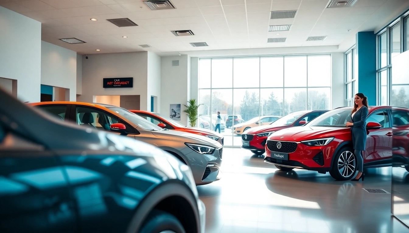 Renting Windsor's top vehicles in a modern, inviting car rental office.