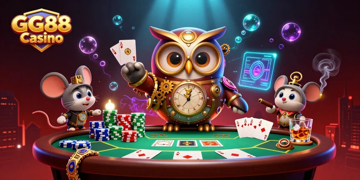 Experience thrilling action at GG88 Casino with dynamic gaming elements and vibrant characters.