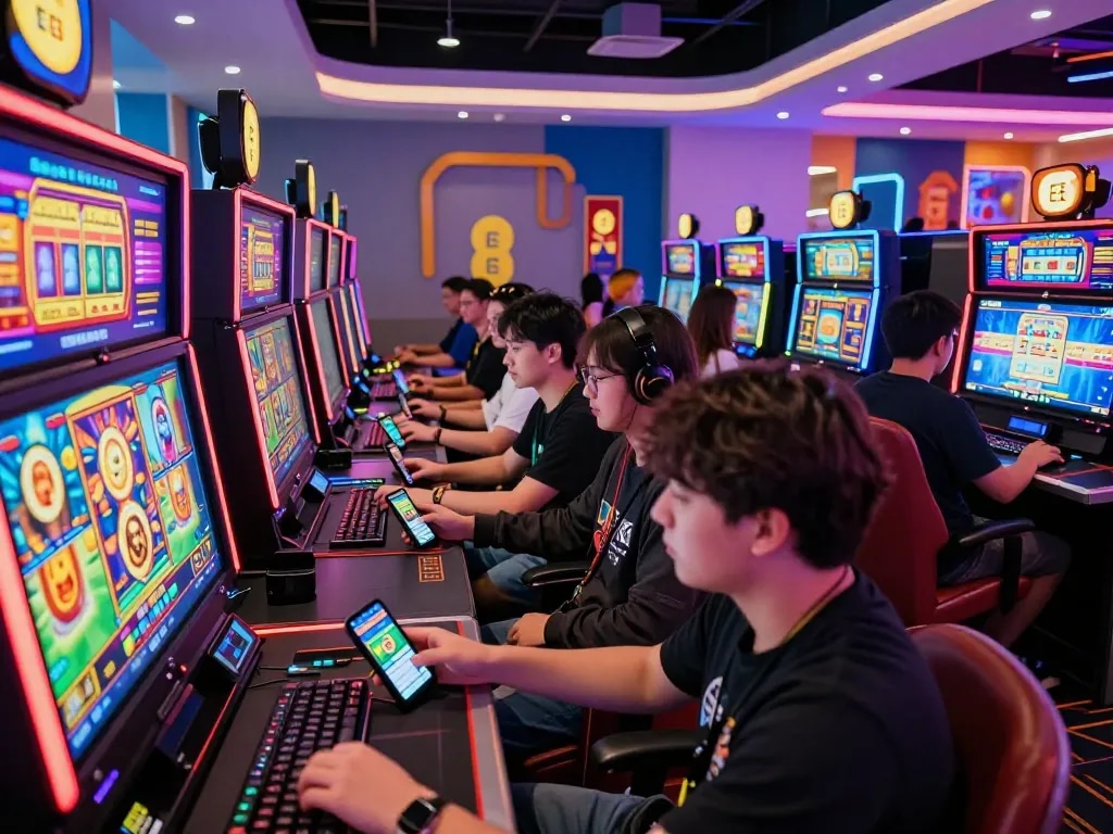 EE88 players enjoying vibrant online gaming environment with engaging slot games.