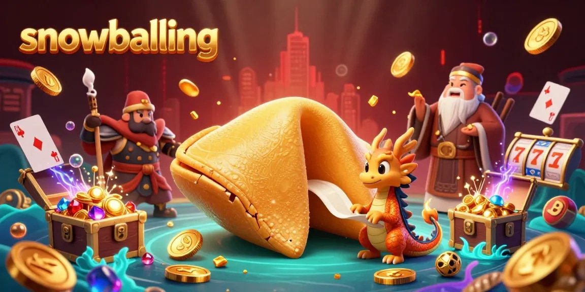 Experience snowballing at its finest with an exciting casino scene featuring vibrant characters and dynamic gaming elements.