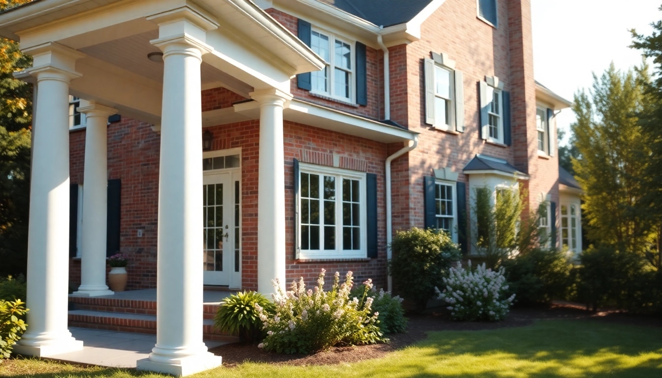 Beautiful colonial home addition showcasing traditional design elements, blending classic and modern styles.