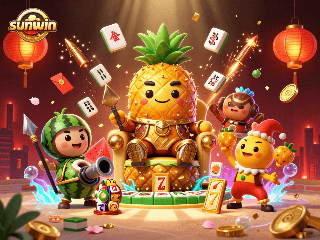 Engage with sunwin by experiencing the vibrant energy of a casino-themed tropical adventure.