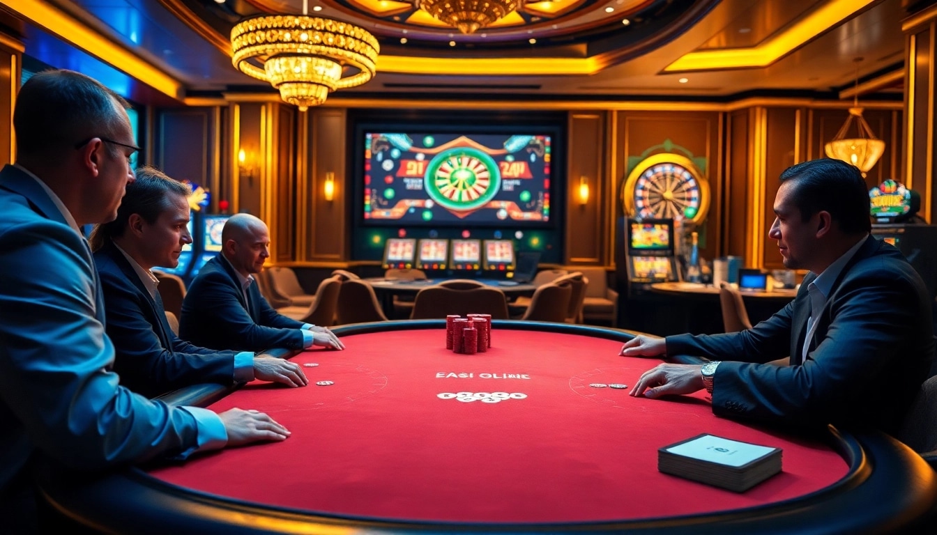 Experience the thrill of gaming on mb66.nyc with high-stakes poker and vibrant casino elements.