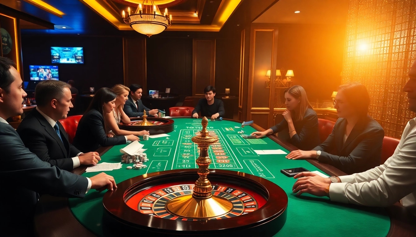 Winning excitement at nohu90.com with high-stakes poker chips and vibrant casino tables.