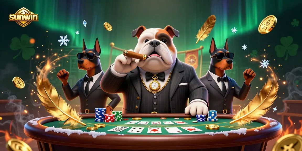 Experience thrilling poker action and strategy with sunwin's elite characters in a vibrant casino scene.