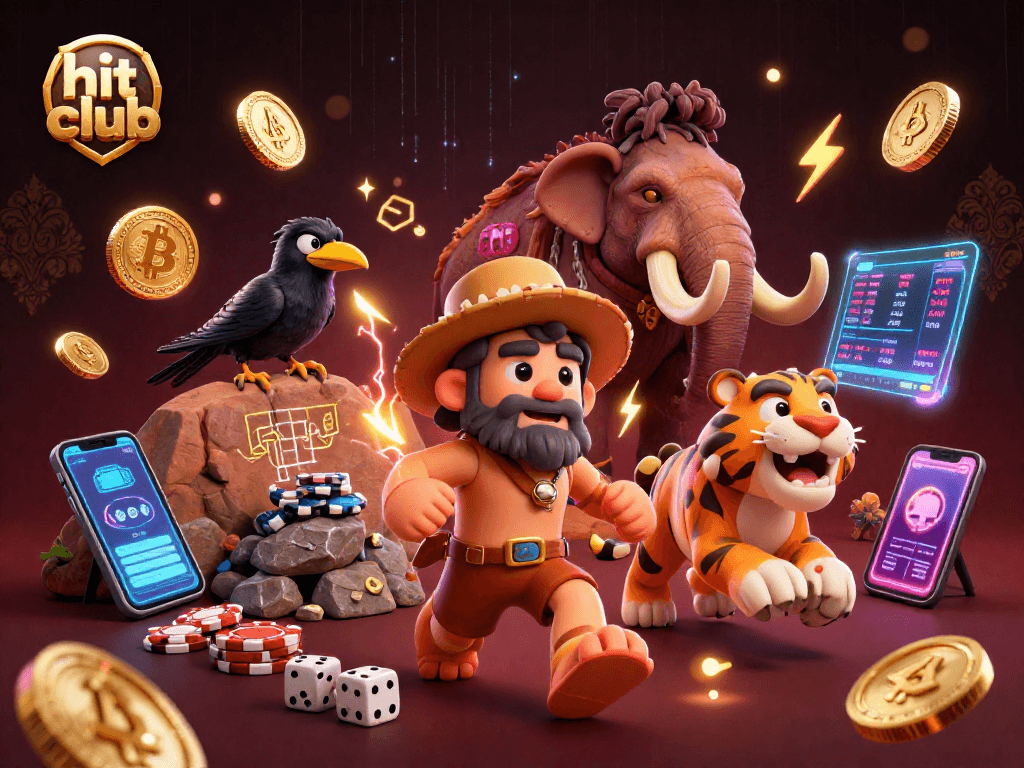 Join hit club with a thrilling prehistoric casino adventure featuring cavemen and crypto elements.