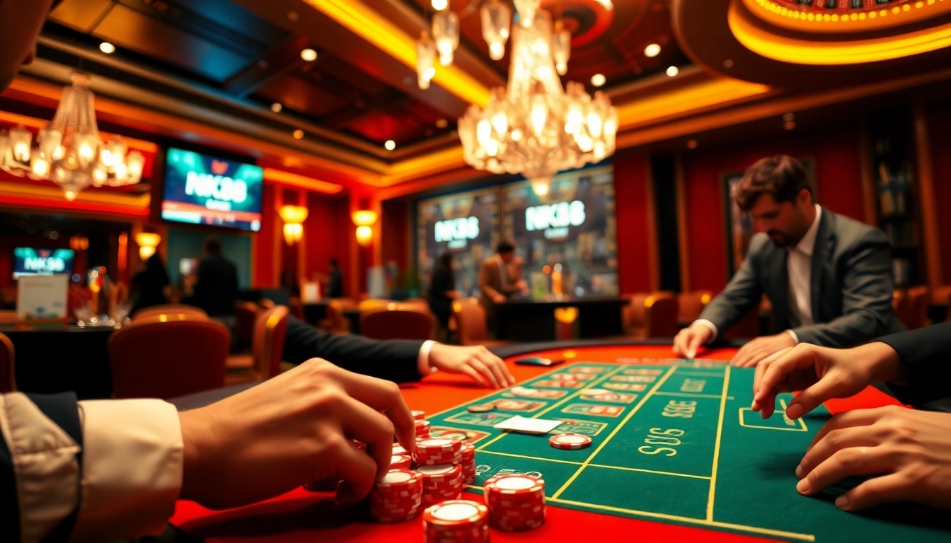 Experience high-stakes gaming at NK88 com casino with exciting poker and roulette.
