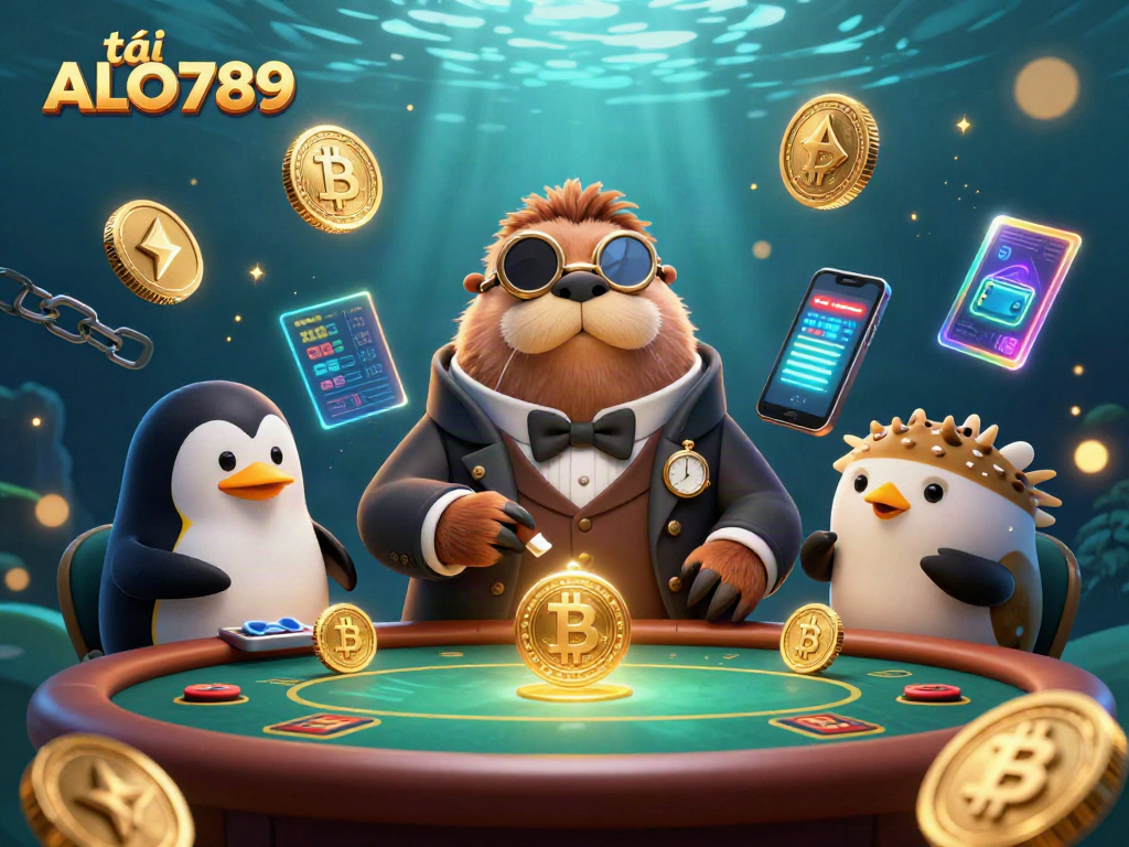 Join the underwater poker game while you tải ALO789 with exciting digital elements.