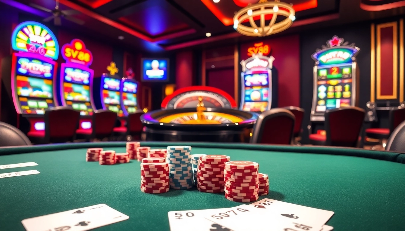 Join the excitement at SV88's online casino with diverse games and competitive odds.