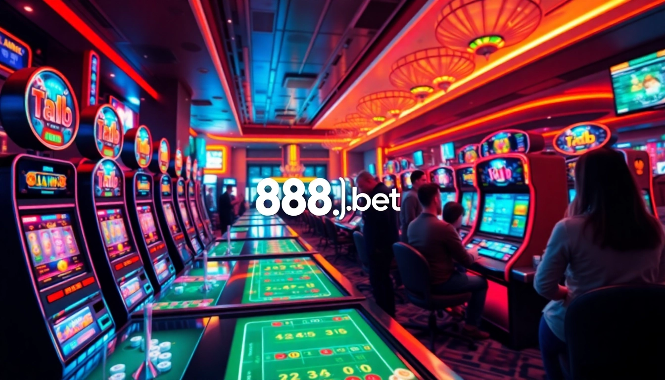 Exciting gaming scene featuring 888b.bet with vibrant casino elements and engaging atmosphere.
