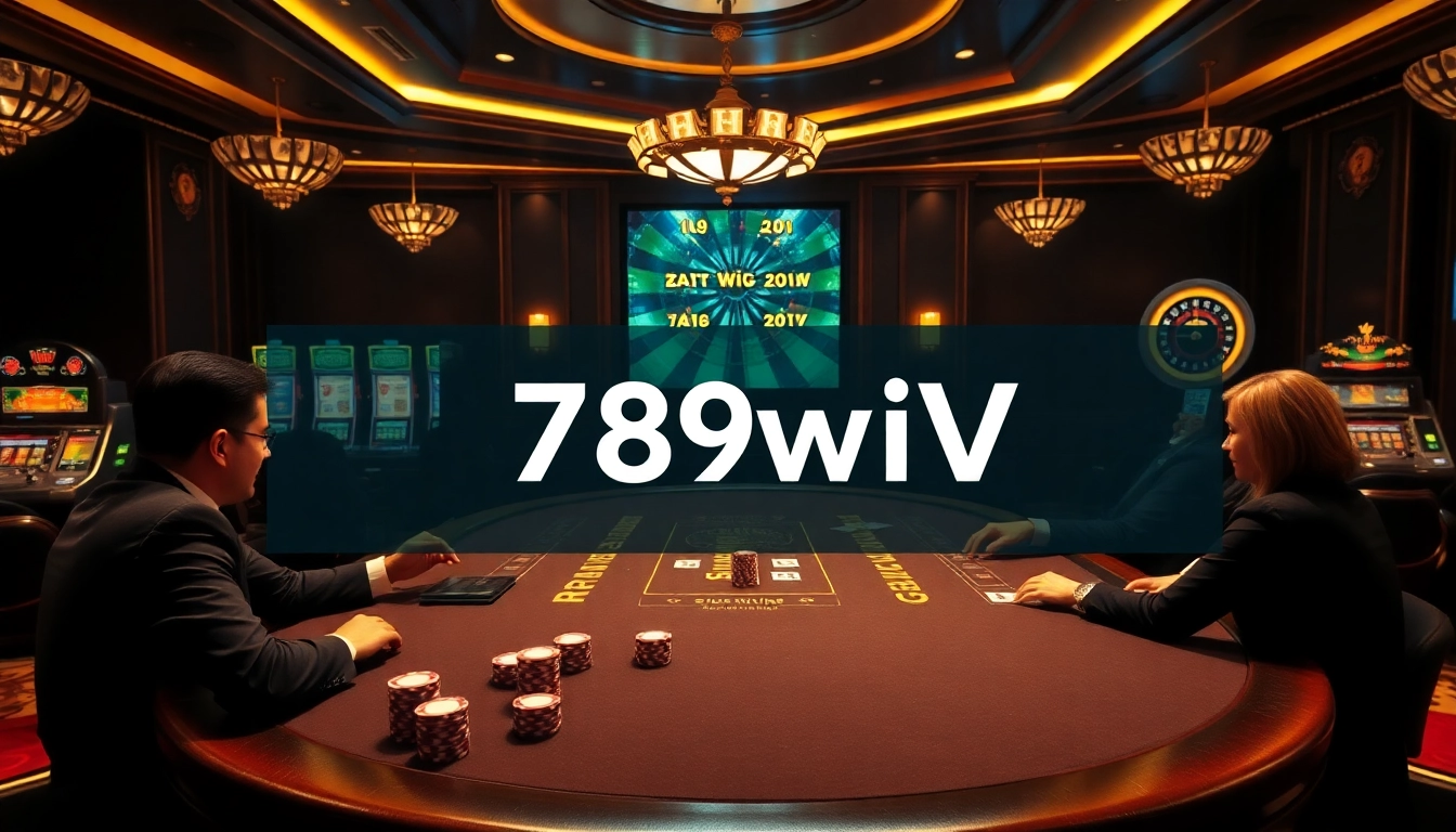 Experience the thrill of playing poker at 789win VIP, showcasing high-stakes excitement in a luxurious casino setting.