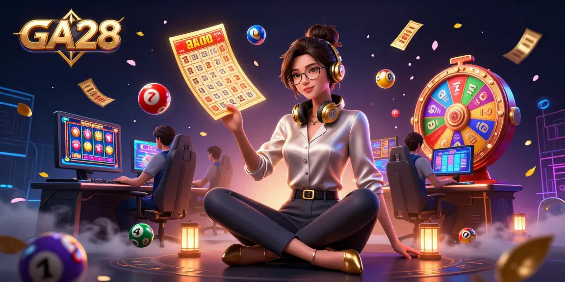 GA28 showcases an engaging gaming scene with vibrant slot machines and dynamic elements.