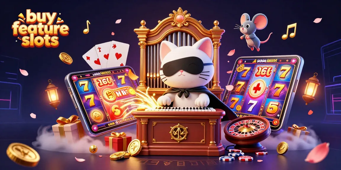 Engage with the excitement of buy feature slots instantly in a vibrant casino scene.