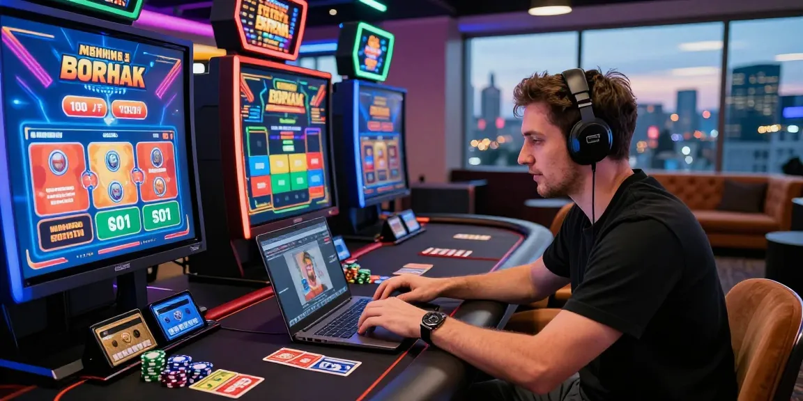Player enjoying online gambling at https://scoarch.org.uk with vibrant gaming setup and payment options.