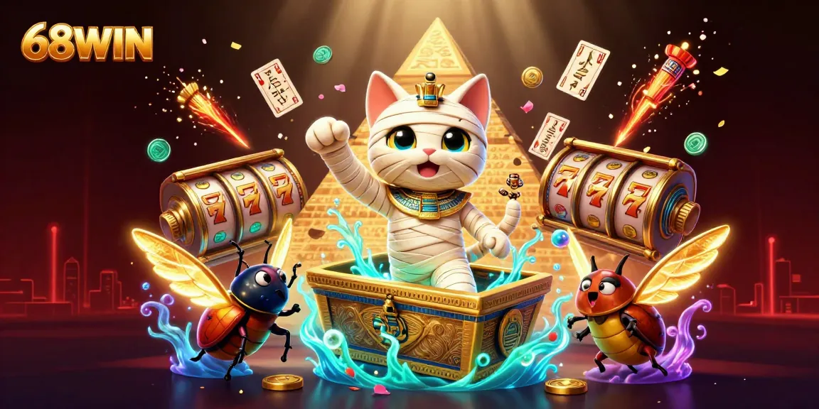 Engage in thrilling adventures with 68WIN as you explore this vibrant casino scene filled with captivating elements.