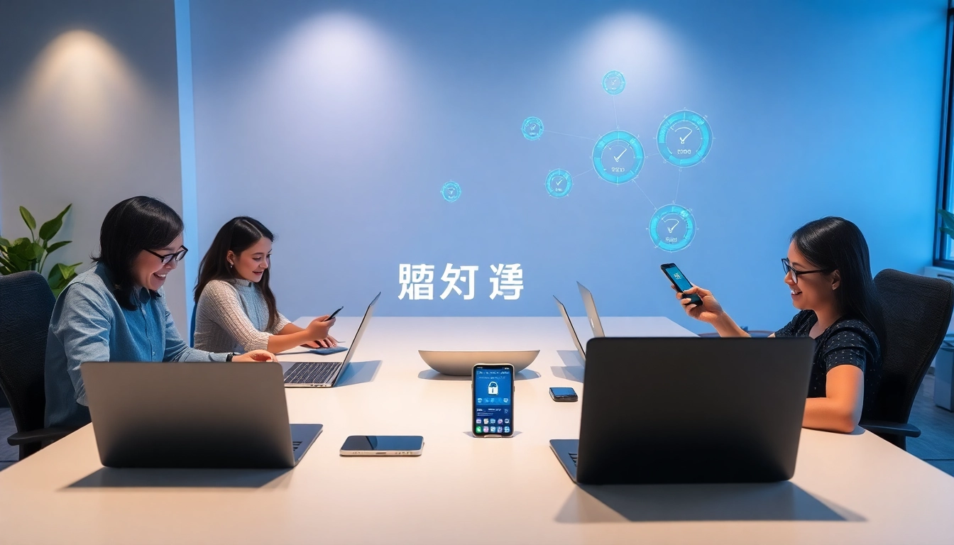 在专业科技环境中展示的快连下载,强调安全且快速的网络连接。