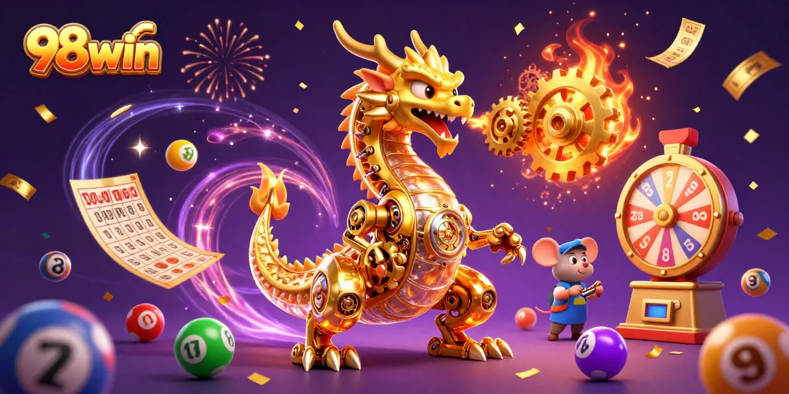 Engage with the dynamic gaming experience at 98win with colorful elements and thrilling prizes.