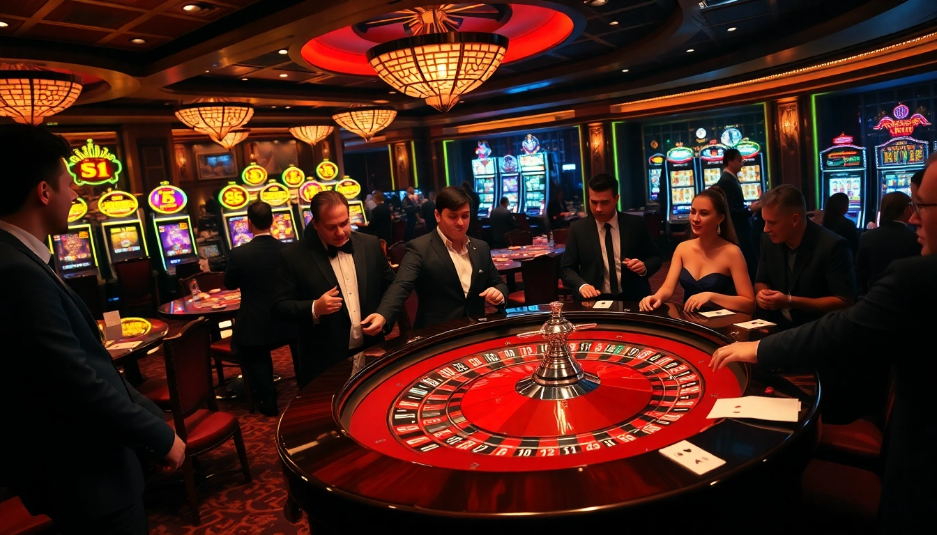 Gambling excitement at a roulette table, showcasing https://bem88.com vibrant casino atmosphere.