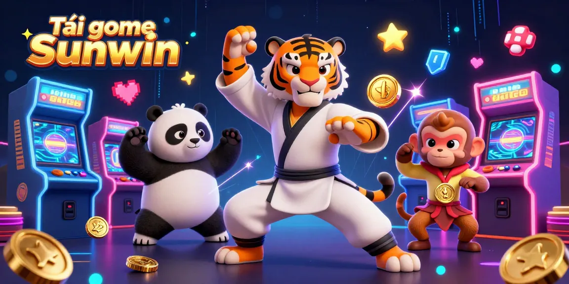 Catch the thrill with Tải game Sunwin, featuring engaging characters in a colorful casino scene.