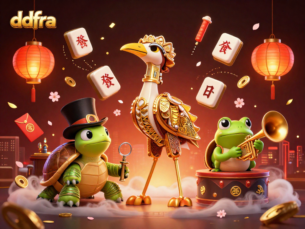 Join the excitement at ddfra's vibrant speakeasy with entertaining characters celebrating casino wins and fortunes.