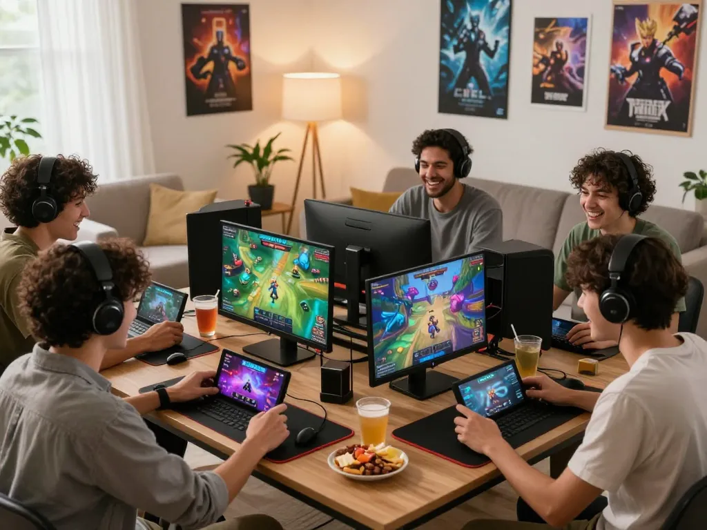 Engaging scene of players experiencing exciting gameplay while downloading tải sunwin on their devices.