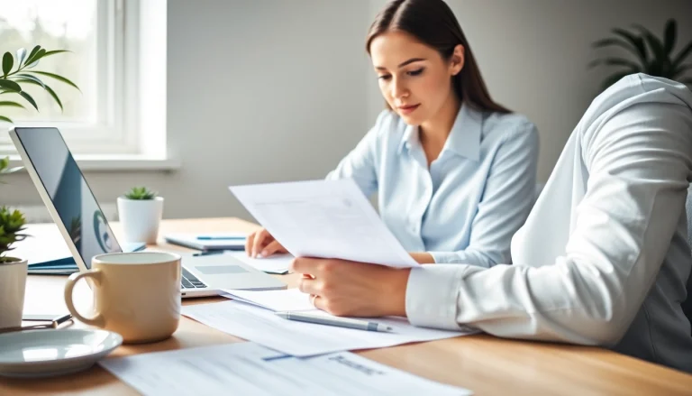 Completing the eta uk application form at a tidy workspace with natural light.