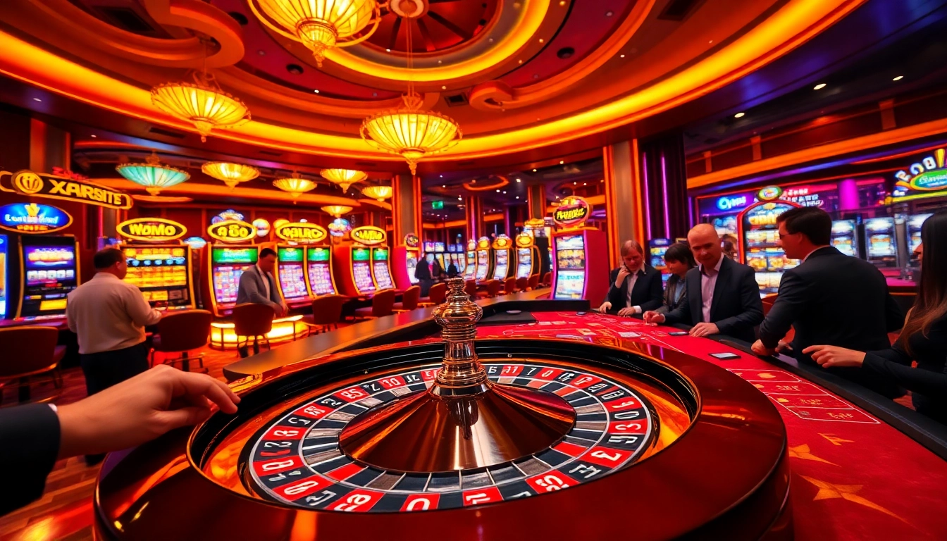 Players enjoying exhilarating casino games at F168’s vibrant gambling tables.