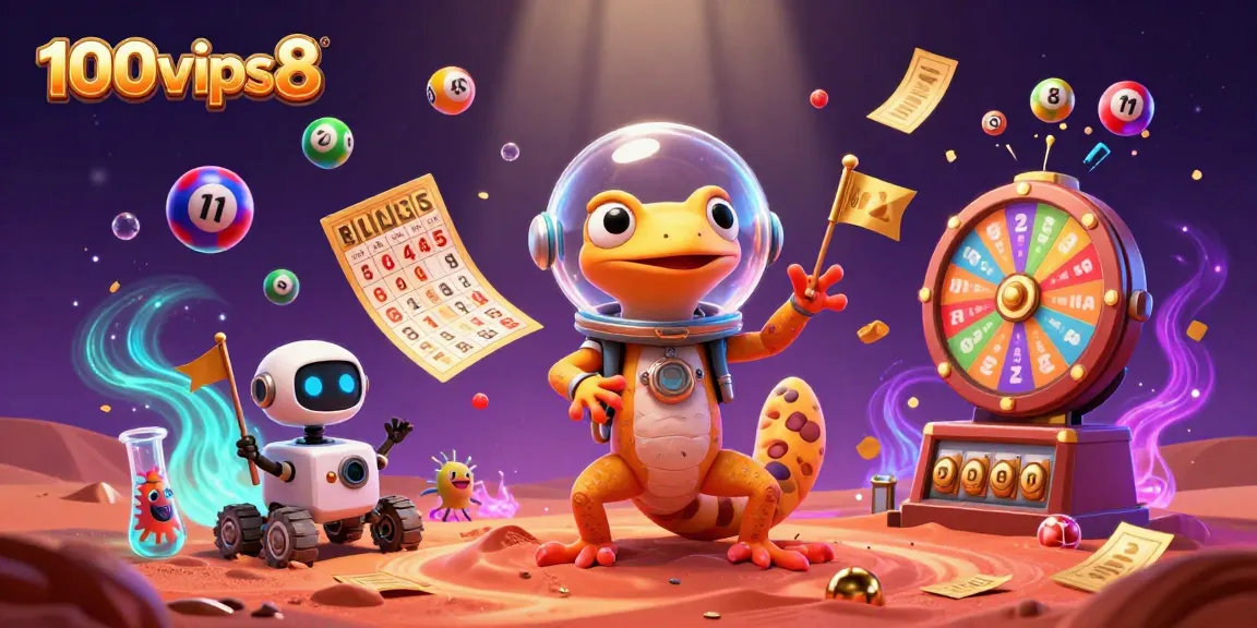 Experience the excitement of gambling at 100vips8, with a Martian gecko uncovering a golden casino.